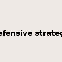 defensive strategy是什么意思
