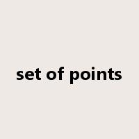 set of points是什么意思