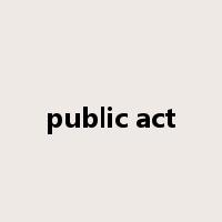 public act是什么意思