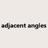 adjacent angles是什么意思