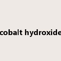 cobalt hydroxide是什么意思