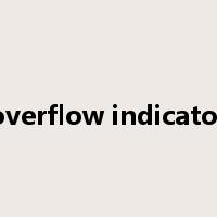 overflow indicator是什么意思