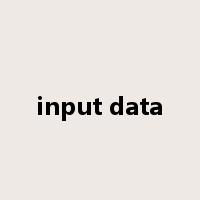 input data是什么意思