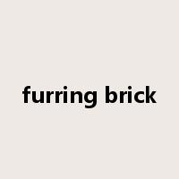 furring brick是什么意思