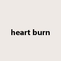 heart burn是什么意思