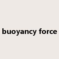 buoyancy force是什么意思