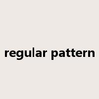 regular pattern是什么意思