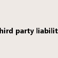 third party liability是什么意思