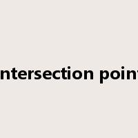 intersection point是什么意思