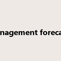 Management forecasts是什么意思