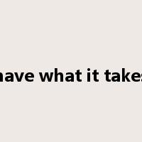 have what it takes是什么意思