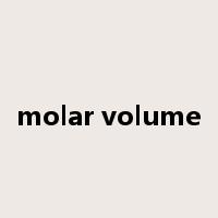 molar volume是什么意思