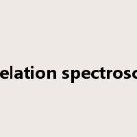 correlation spectroscopy是什么意思