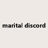 marital discord是什么意思