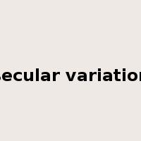 secular variation是什么意思