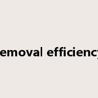 removal efficiency是什么意思