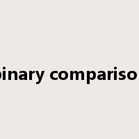 binary comparison是什么意思