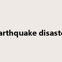 earthquake disaster是什么意思