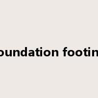 foundation footing是什么意思