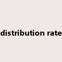 distribution rate是什么意思