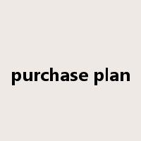 purchase plan是什么意思