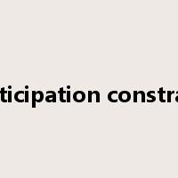 participation constraint是什么意思