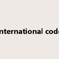international code是什么意思