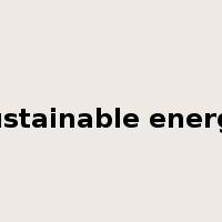 sustainable energy是什么意思