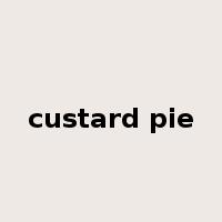 custard pie是什么意思