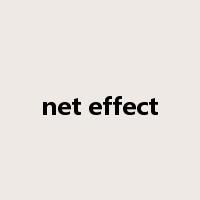 net effect是什么意思