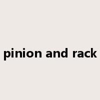 pinion and rack是什么意思