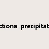 fractional precipitation是什么意思