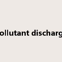 pollutant discharge是什么意思