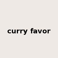 curry favor是什么意思