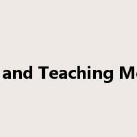 Curriculum and Teaching Methodology是什么意思