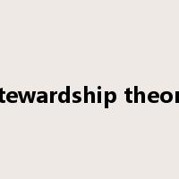 Stewardship theory是什么意思
