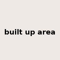 built up area是什么意思