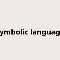 symbolic language是什么意思