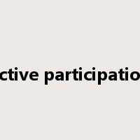 active participation是什么意思