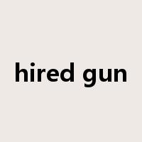 hired gun是什么意思