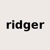 ridger是什么意思