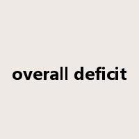 overall deficit是什么意思