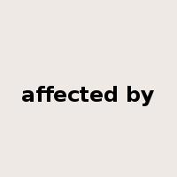 affected by是什么意思