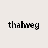 thalweg是什么意思