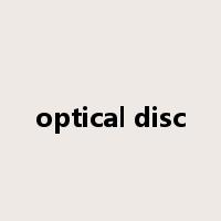 optical disc是什么意思