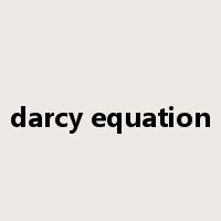 darcy equation是什么意思