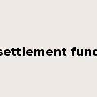 settlement fund是什么意思