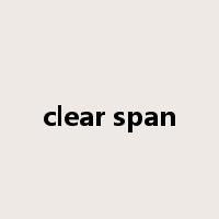 clear span是什么意思