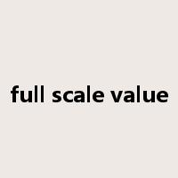 full scale value是什么意思