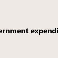 government expenditure是什么意思